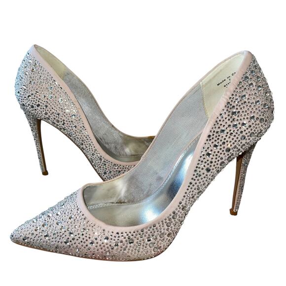 Pumps Rhinstone Heels Point Toe - Picture 6 of 10